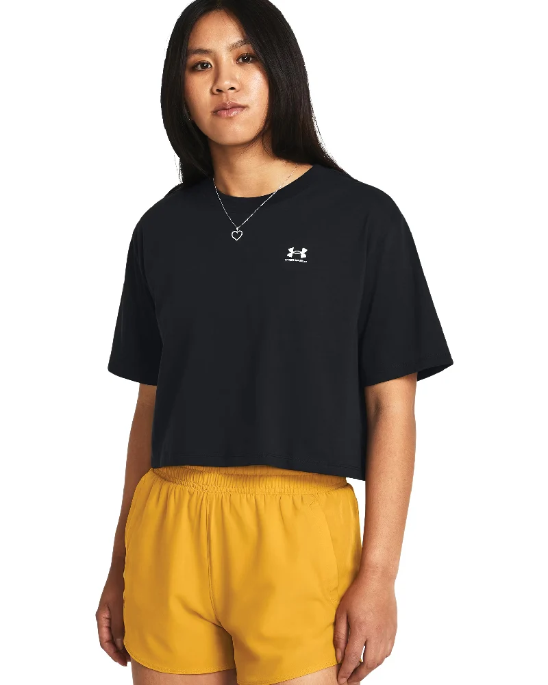 T-shirt Donna Boxy Crop Logo