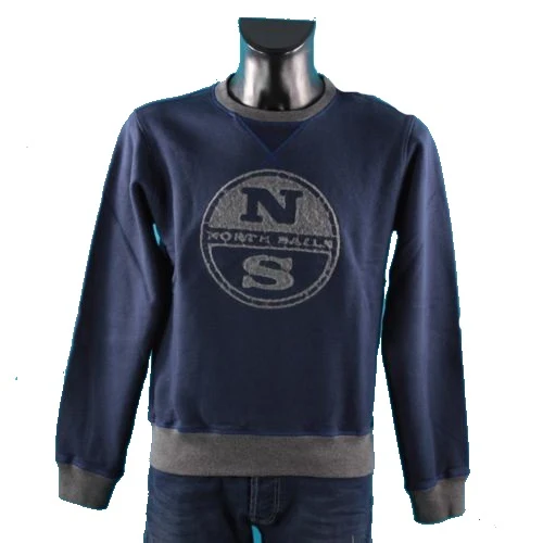 Felpa Uomo Crew Neck Embrodery