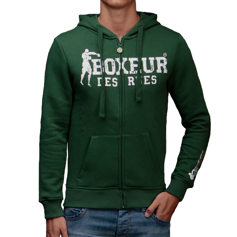 Felpa da Uomo Full Zip con Cappuccio
