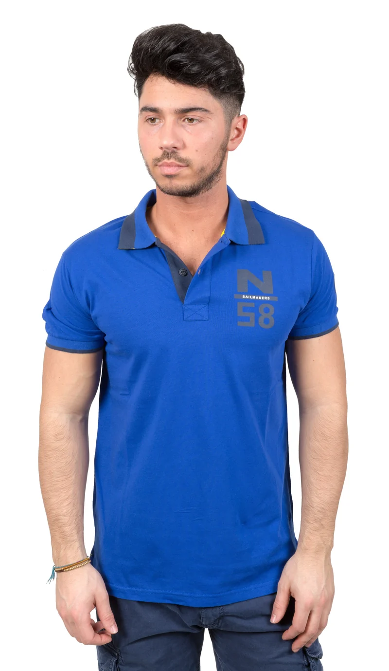 Polo Uomo Jersey Due Colori