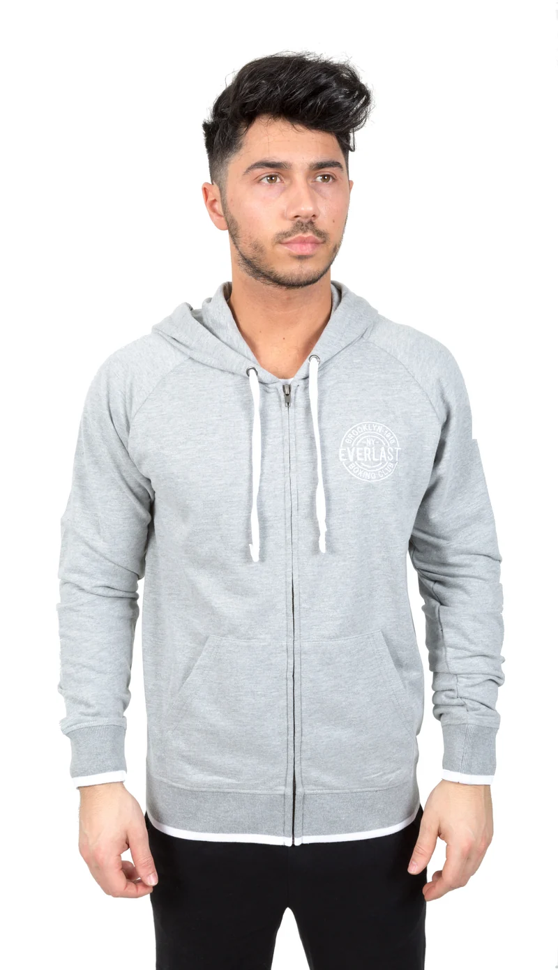 Felpa Uomo Full Zip Con Cappuccio