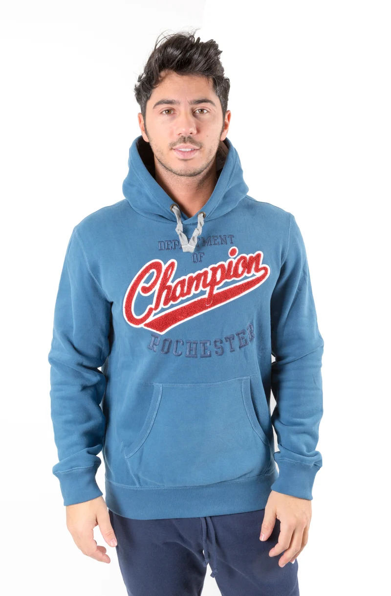 Felpa Uomo Varsity Chiusa Con Cappuccio