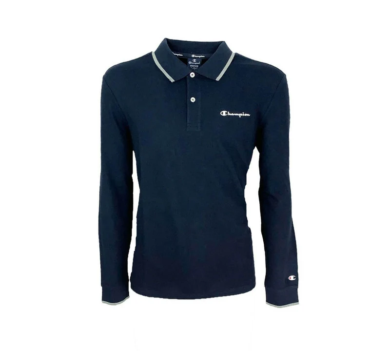 Polo Uomo Stretch Piquet Maniche Lunghe