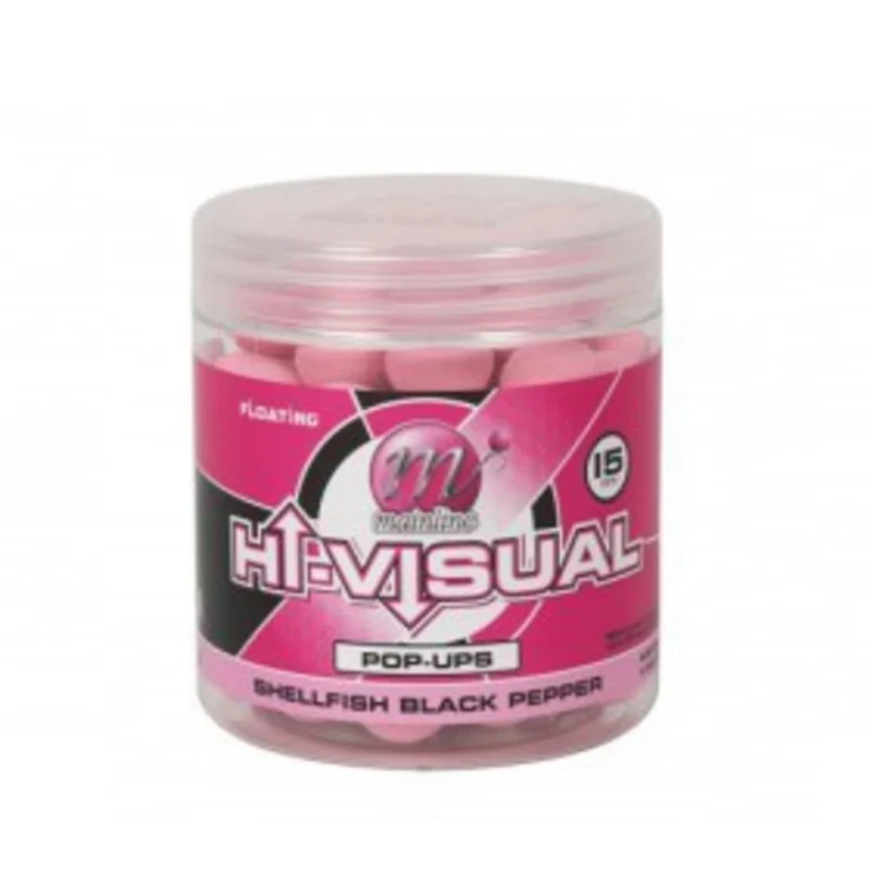 Boilies Washed Out Pink Shellfish Black Pepper 15 mm