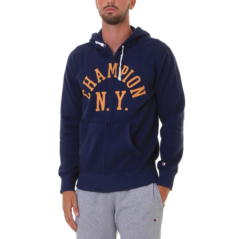 Felpa Uomo Varsit Hooded Full Zip
