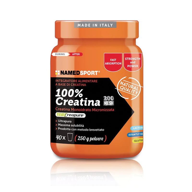 100% Creatine 250 g in polvere