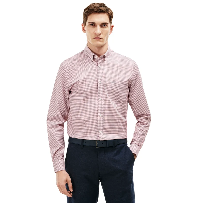 Camicia Uomo Popeline a Mini Quadretti