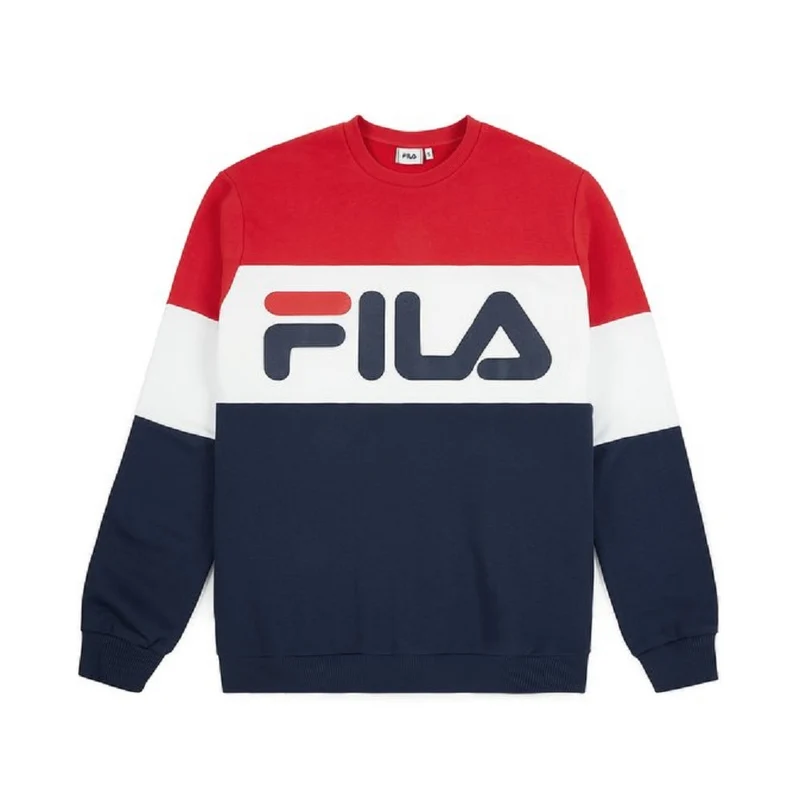 Felpa Uomo Straight Blocked Crewneck