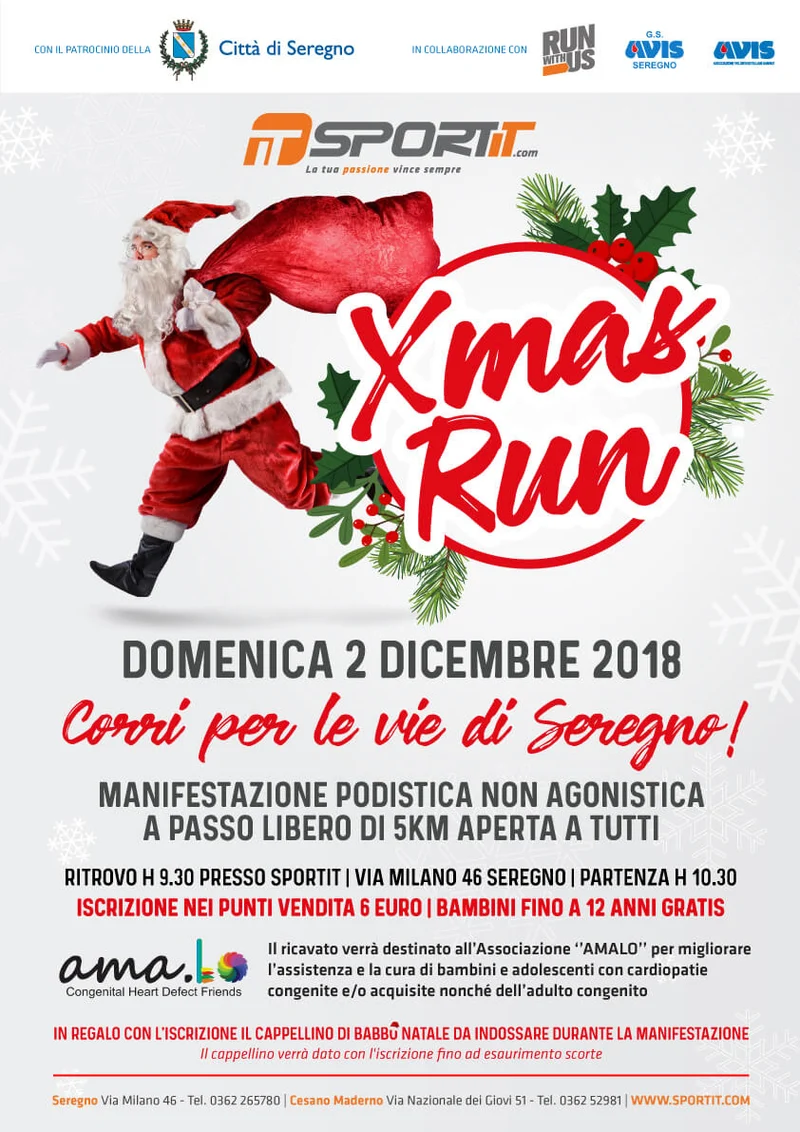 Iscrizione XMAS Run 2018 - 2 Dicembre 2018
