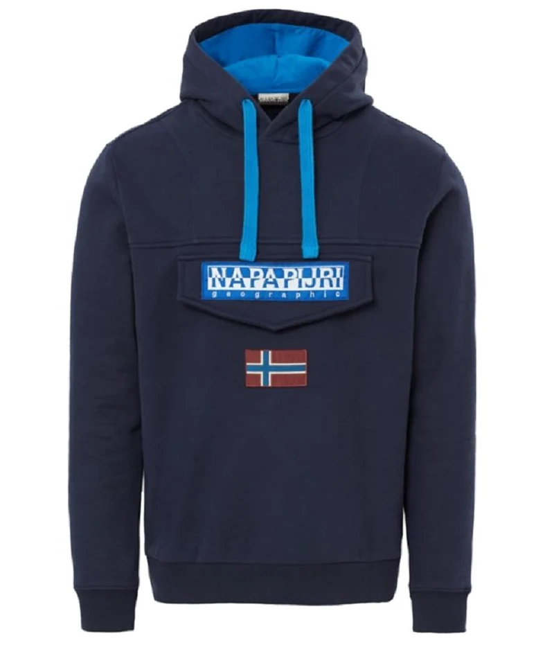 Felpa Uomo Con Cappuccio Burgee