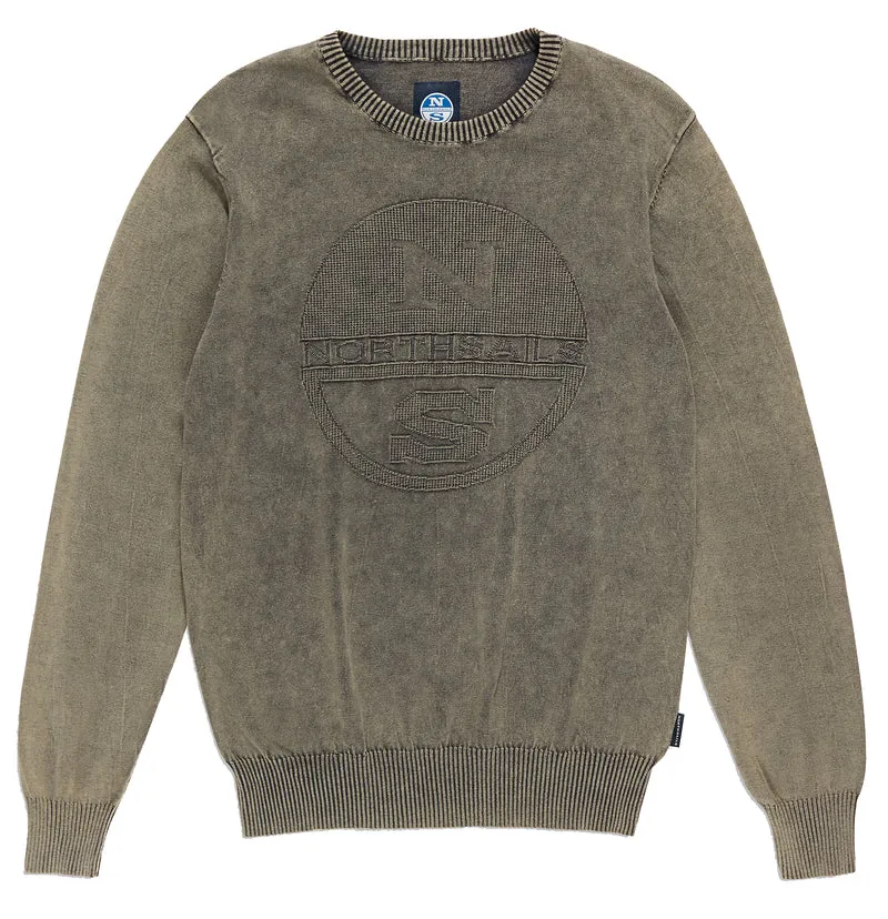 Maglione Uomo Round Neck W/Graphic 12 gg
