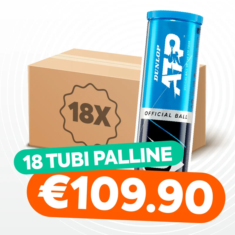 Promo 18 Tubi Palline Dunlop Atp