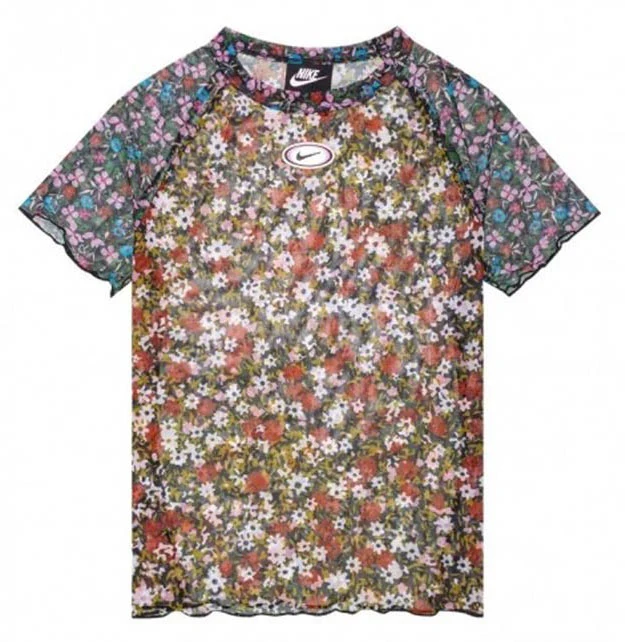 Top Donna Sportswear Mesh Short Sleeve