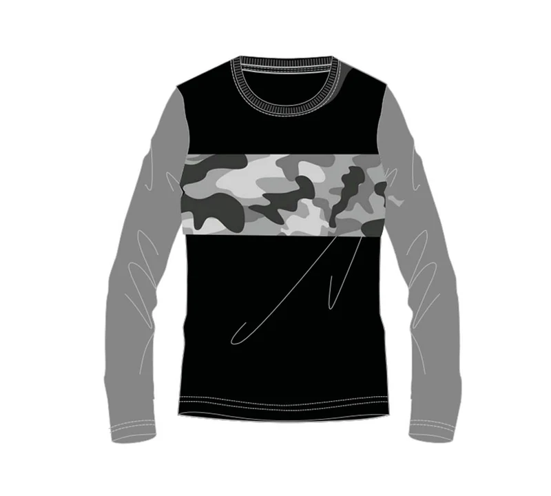 T-Shirt Junior Long Sleeve Camou Evan