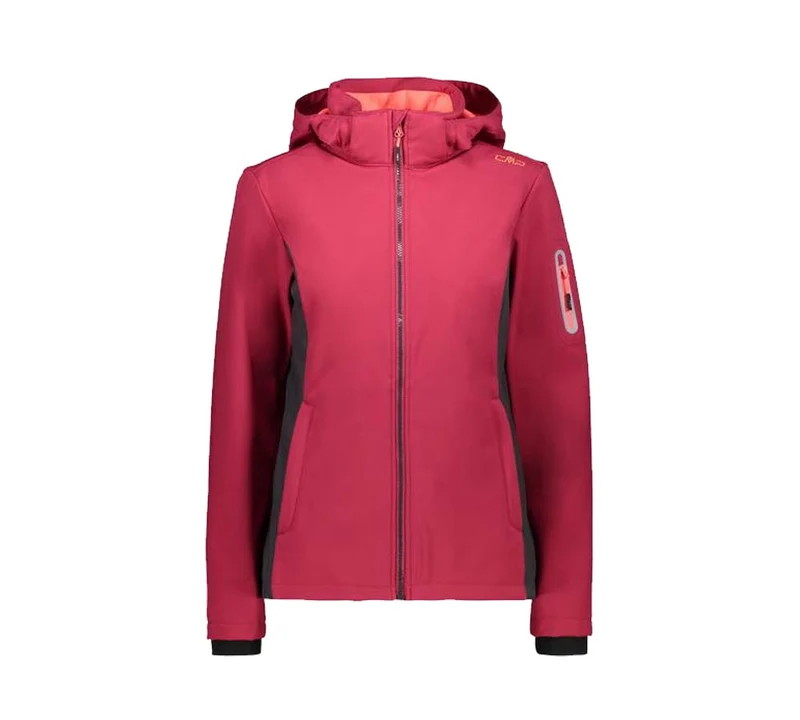 Giacca Donna Full Zip Hooded Softshell