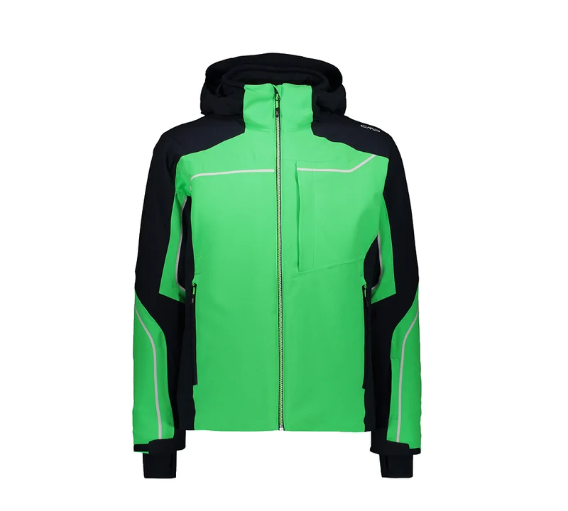 Giacca Sci Uomo 4-Way Stretch Color Block Zip Hood