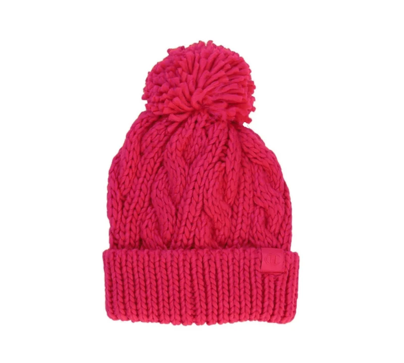 Cappello Donna Beanie PomPom Treccia